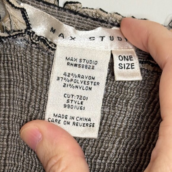 Shiny Beige Max Studio Sun Dress, One Size - Picture 9 of 16